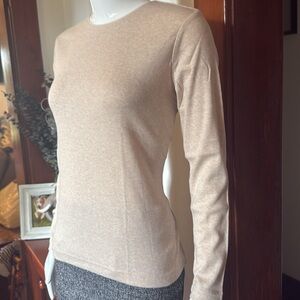 NWT northern reflections size small cotton Beige Long Sleeve Top
